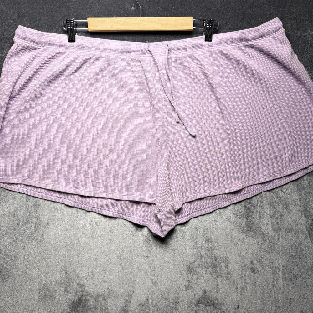Old Navy Sweat Shorts Womens 3X Purple Relaxed Knit Lounge Drawstring